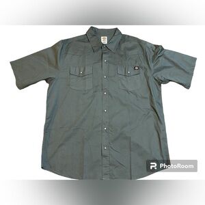 DICKIES Short Sleeve Button Up